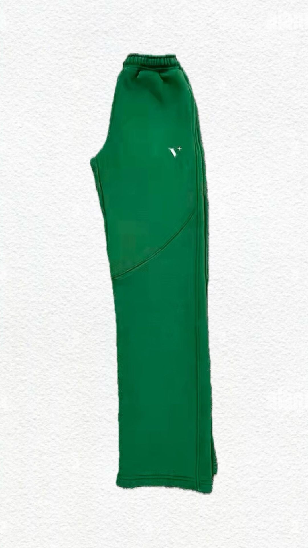 Open Leg Jogger Green