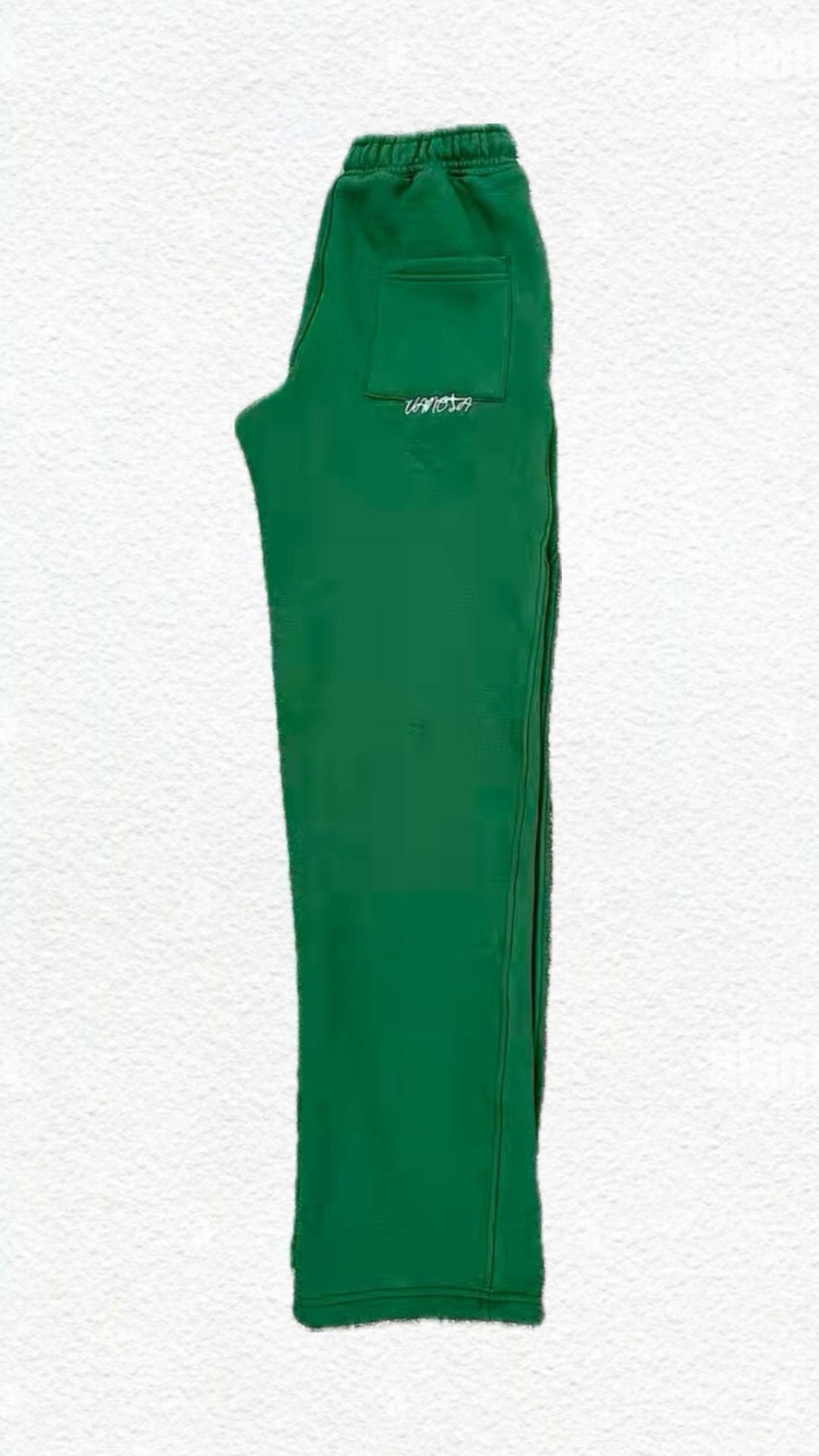 Open Leg Jogger Green