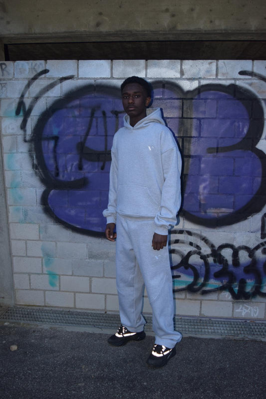 Open Leg Jogger Gray